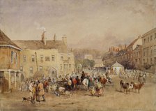 The Market Place, Faringdon, c1830s. Creator: David Cox the Elder.