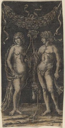 Hercules and Deianira, c. 1490/1510. Creators: Francesco Francia, Peregrino da Cesena.