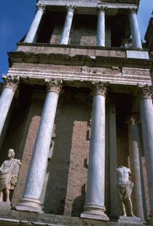 The Roman Theatre at Merida, 1st century BC. Artist: Unknown