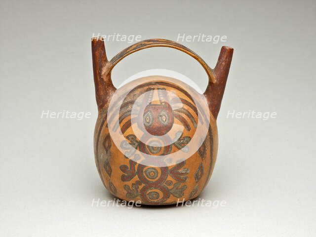 Double Spout Vessel Depicting an Abstract Animal or Being, 180 B.C./A.D. 500. Creator: Unknown.