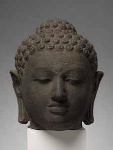 Head of Buddha, early 800s. Creator: Unknown.