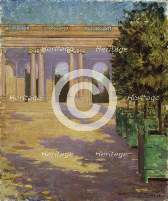 Arcade of the Grand Trianon, Versailles, 1913. Creator: Carroll Beckwith.