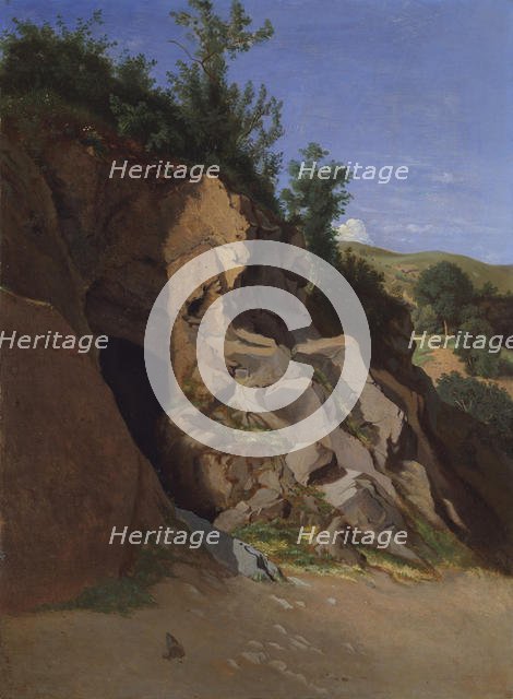 Landscape with a Cave. Creator: Theodore Caruelle d'Aligny.