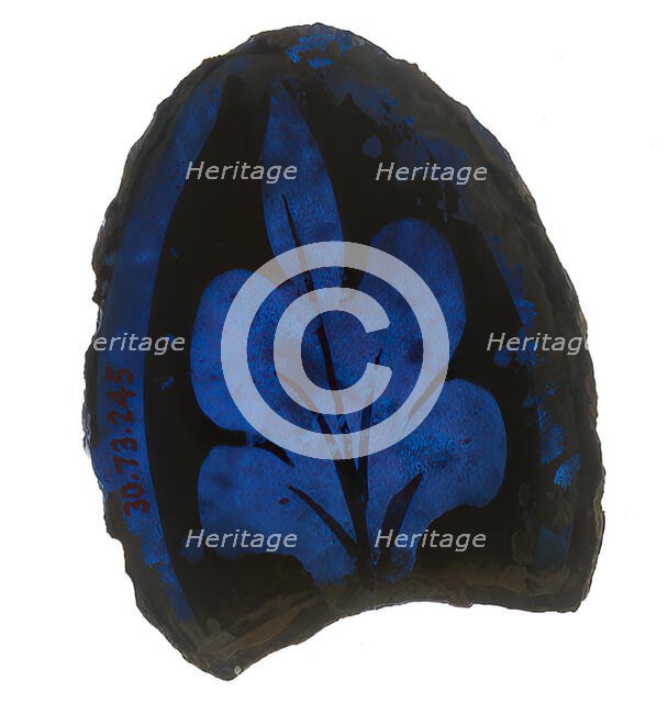 Glass Fragment, European, 13th-14th century. Creator: Unknown.