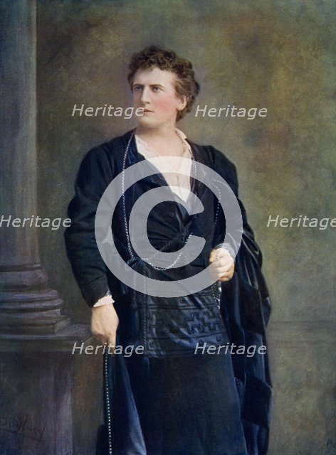 Wilson Barrett (1846-1904), English actor, theatre manager, and playwright, 1899-1900.Artist: W&D Downey