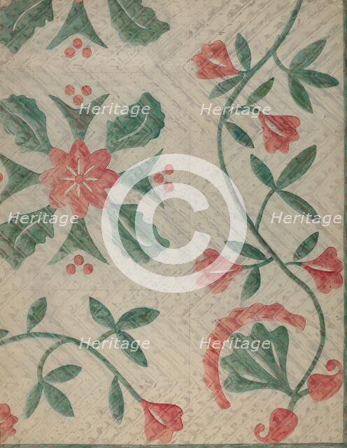 Quilt, c. 1937. Creator: Katherine Hastings.