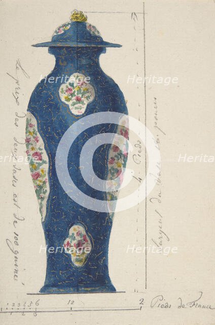 Design for a Vase, ca. 1770-85. Creator: Anon.