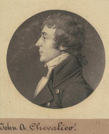Jean Auguste Marie de Chevallié, 1808. Creator: Charles Balthazar Julien Févret de Saint-Mémin.