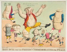 John Bull and His Friends Commemorating the Peace, ca. 1801. Creator: Piercy Roberts.