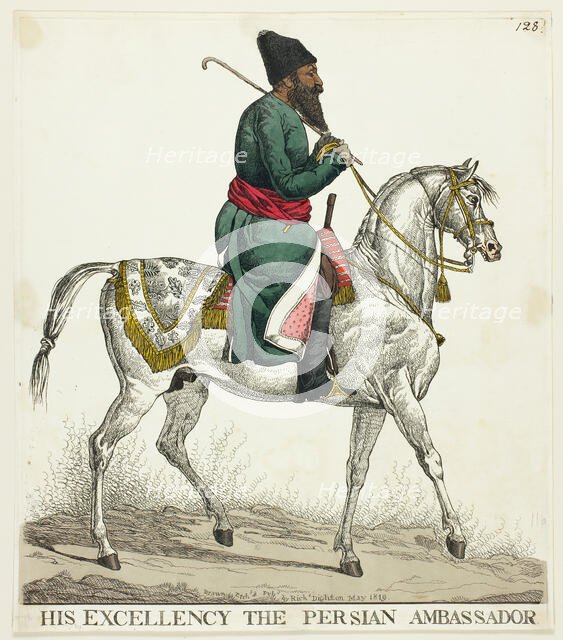 The Persian Ambassador, n.d. Creator: Richard Dighton.