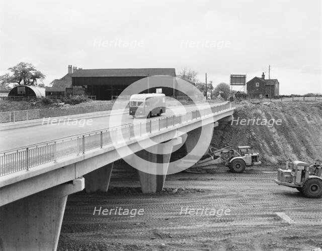 M6 Motorway, Audley Rural, Newcastle-under-Lyme, Staffordshire, 13/06/1962. Creator: John Laing plc.