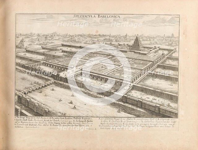 Ancient Babylon. From "Entwurff einer historischen Architektur", 1725. Creator: Fischer von Erlach, Johann Bernhard (1656-1723).