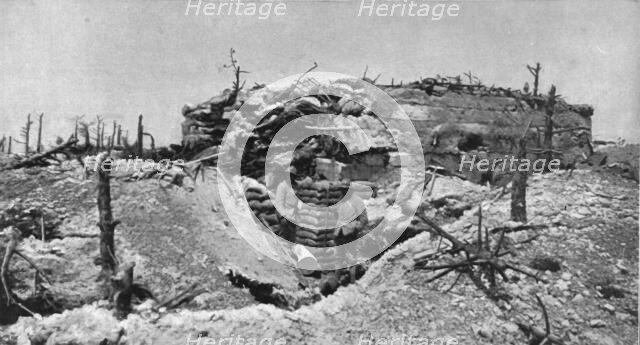 'Sur le massif de Moronvilliers; Sur le Teton: blockhaus en ciment armé', 1917. Creator: Unknown.