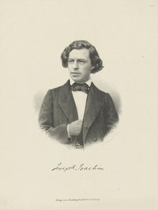 Portrait of the violinist and composer Joseph Joachim (1831-1907) , ca 1855. Creator: Anonymous.