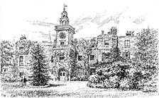 Bruce Castle, Tottenham, where Sir Rowland Hill established the school, 1890. Creator: Unknown.