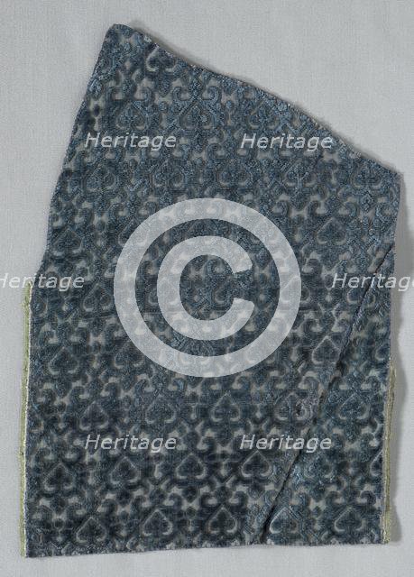 Velvet Fragment, late 1500s - early 1600s. Creator: Unknown.