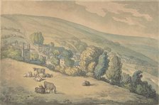 Downlands, Sussex, 1780-1827. Creator: Thomas Rowlandson.
