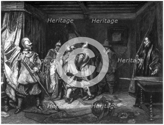 'The Death of Wallenstein', c1880-1882.Artist: W Hecht