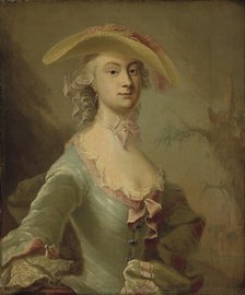 Miss Heckford, 1757. Creator: Isak Wacklin.