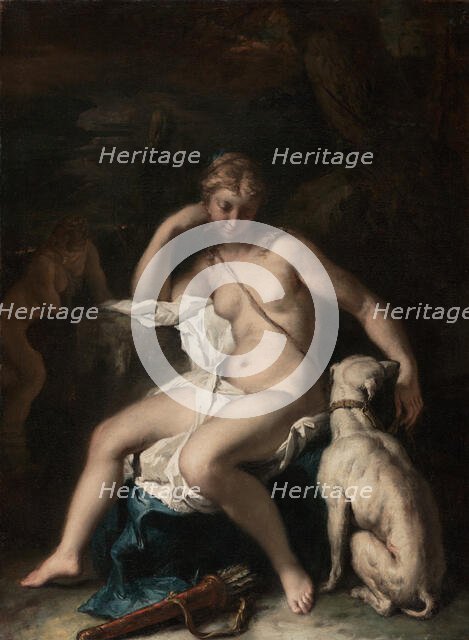 Diana and Her Dog, 1717-1720. Creator: Sebastiano Ricci.
