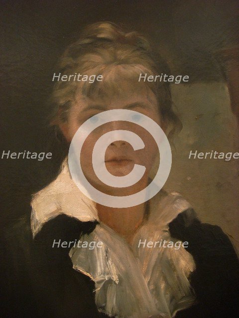 Self-Portrait (Detail). Artist: Bashkirtseva, Maria Konstantinovna (1860-1884)