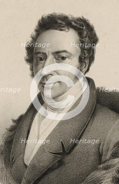 Portrait of the composer Antoine Romagnesi (1781-1850), ca 1820. Creator: Anonymous.