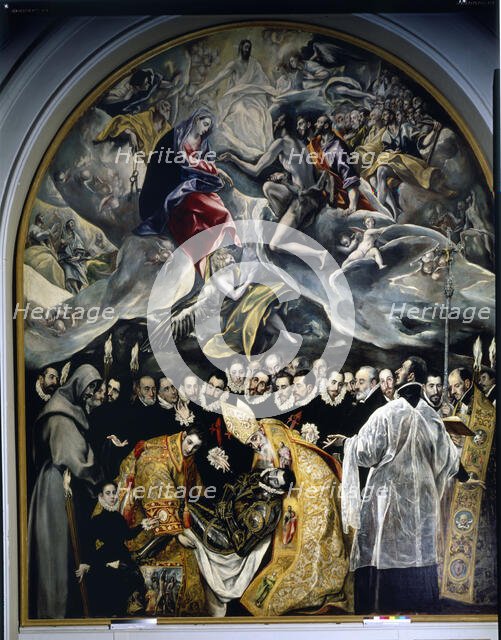 'The burial of the Count of Orgaz', 18th century. Creator: El Greco (Domeniko Theotokopoulos, llamado) (1540 - 1614).
