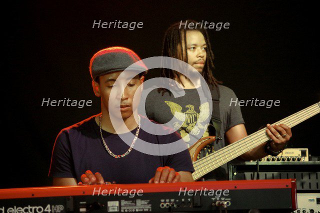 Dian Gasper and L Insula, Love Supreme Jazz Festival, Glynde Place, East Sussex, 2014. Artist: Brian O'Connor.