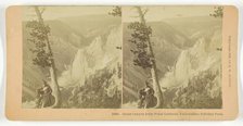 Great Canyon from Point Lookout, Yellowstone National Park, 1896. Creator: BW Kilburn.