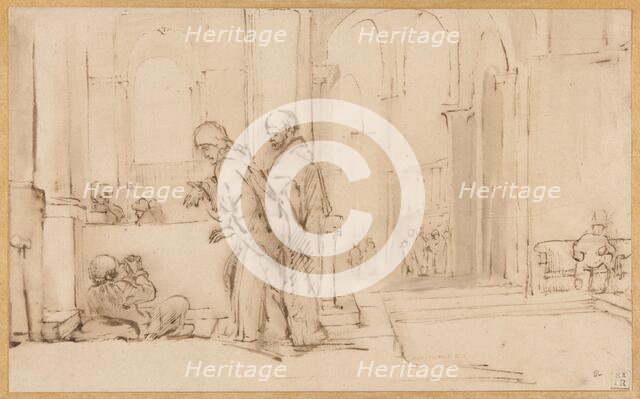 Peter and John at the Temple Gate, 1626/69. Creator: Willem Drost.