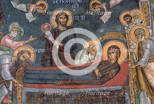 Image of the death of the Virgin Mary, 12th century. Artist: Unknown