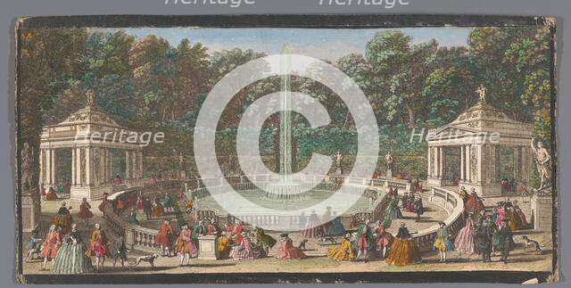 View of the Bosquet des Dômes in the garden of Versailles, c.1691-after 1753. Creator: Jacques Rigaud.