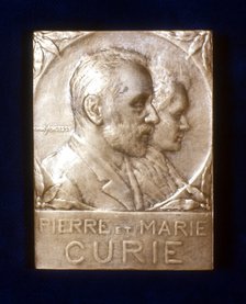 Pierre and Marie Curie, French physicists. Artist: Unknown