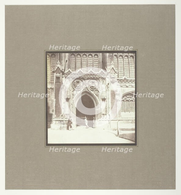 King's College Chapel, Cambridge, South Entrance, c. 1845. Creator: William Henry Fox Talbot.