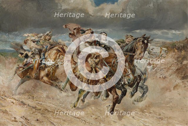 Prince Boguslaw Kidnapped by Kmicic, 1906. Creator: Stanislaw Batowski-Kaczor.