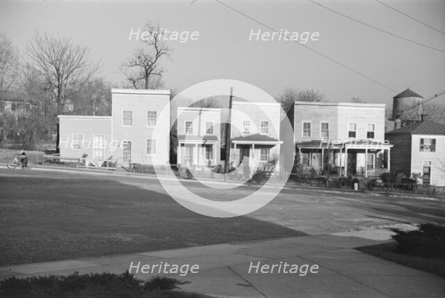 Frame houses. Fredericksburg, Virginia, 1936. Creator: Walker Evans.