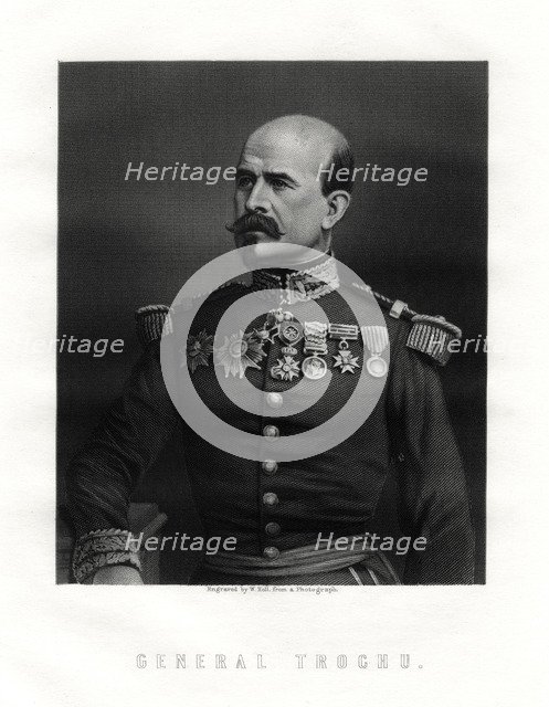 Louis Jules Trochu, French military leader and politician, 19th century. Artist: W Holl
