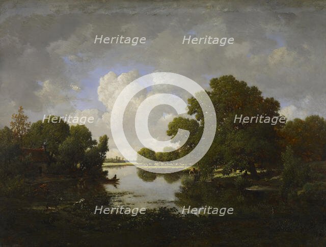 The Banks of the Bouzanne River, 1860-1869. Creator: Theodore Rousseau.