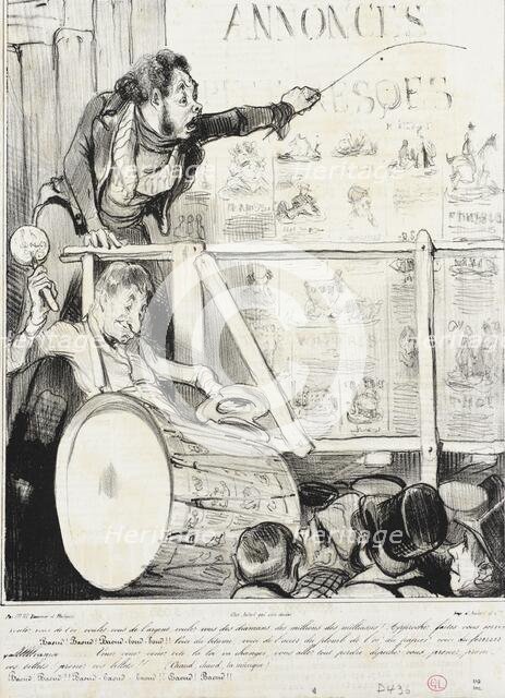 Voulez-vous de l'or...des diamans.., 1838. Creator: Honore Daumier.
