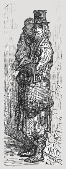 'Broken Down', 1872.  Creator: Gustave Doré.