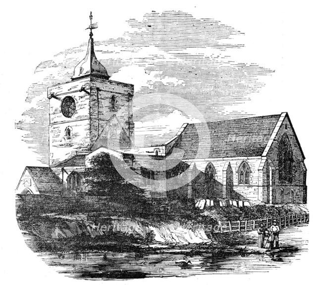 Ponteland Church, Northumberland, 1854. Creator: Unknown.