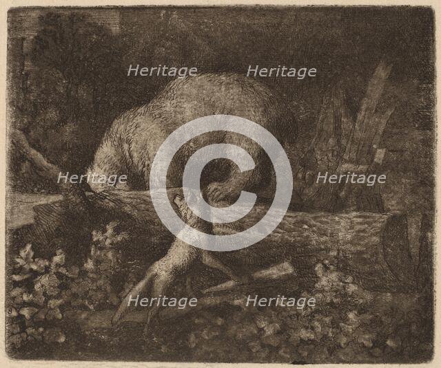 The Bear Trapped, probably c. 1645/1656. Creator: Allart van Everdingen.