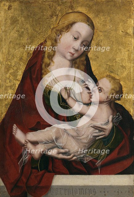 Tthe Virgin suckling the Child, c. 1490. Artist: Maestro Bartolomé (active late 15th-century)