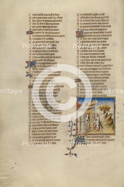 Female Personification of Idleness; Roman de la Rose, about 1405. Creator: Unknown.