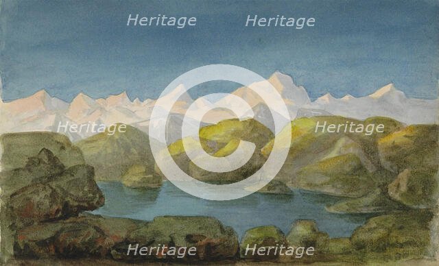 View of the Alps, c.1888-c.1901. Creator: Anna Catharina Maria van Eeghen.