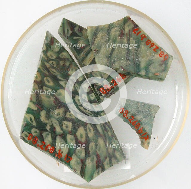 Glass Fragments, Coptic, 4th-early 5th century. Creator: Unknown.