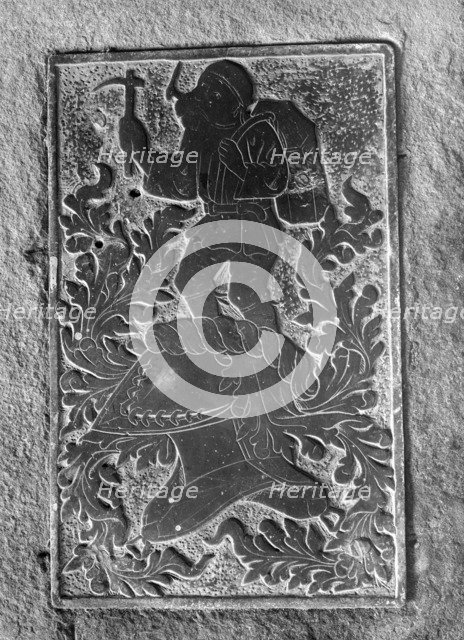 Memorial brass in Newland church, Gloucestershire. Artist: Unknown