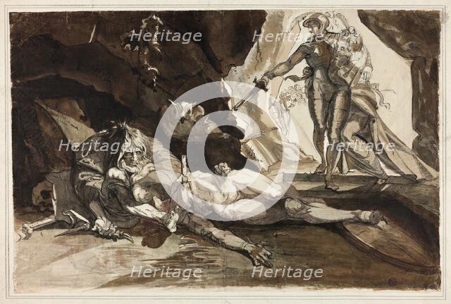 The Cave of Despair, c. 1769. Creator: Henry Fuseli.