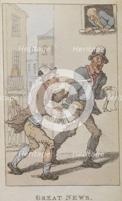 'Great news', 1820. Creator: Thomas Rowlandson.