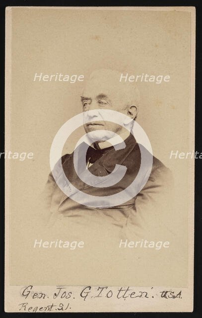 Portrait of Gen. Joseph Gilbert Totten (1788-1864), Before 1864. Creator: Frederick Gutekunst.